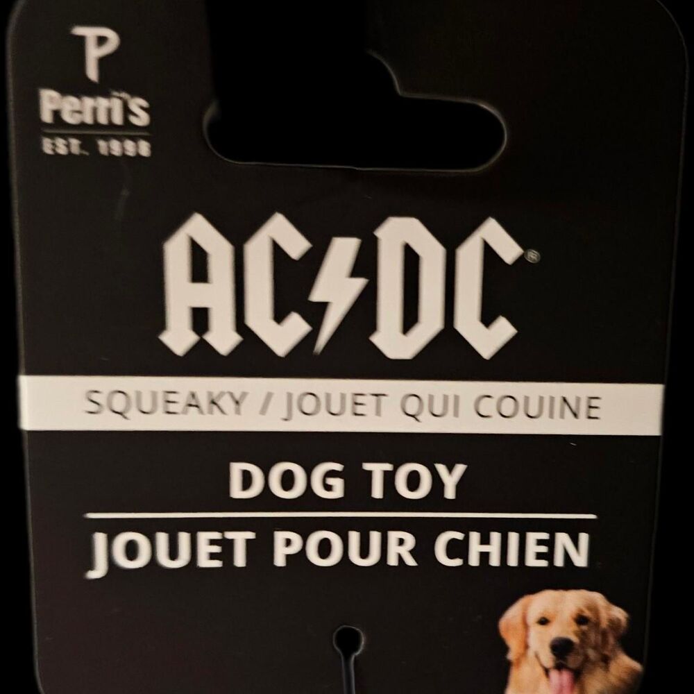 AC/DC Dog Toy - Squeaky/Jouet Qui Couine #RockAndRoll #DogToy
